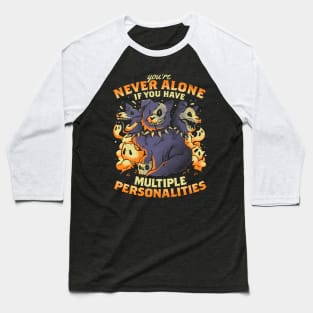 Multiple Personalities - Funny Evil Hell Dog Gift Baseball T-Shirt